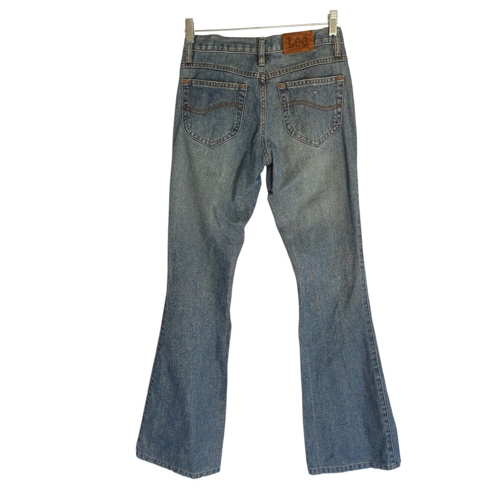 1889 Lee Denim Bootcut Jeans Women- Juniors Sz 5 100% Cotton Distressed